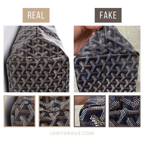 how to differentiate real and fake goyard|authentic goyard tote.